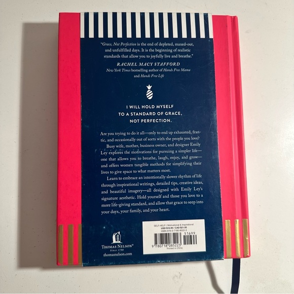 Grace Not Perfection Book by Emily Ley - Picture 3 of 5